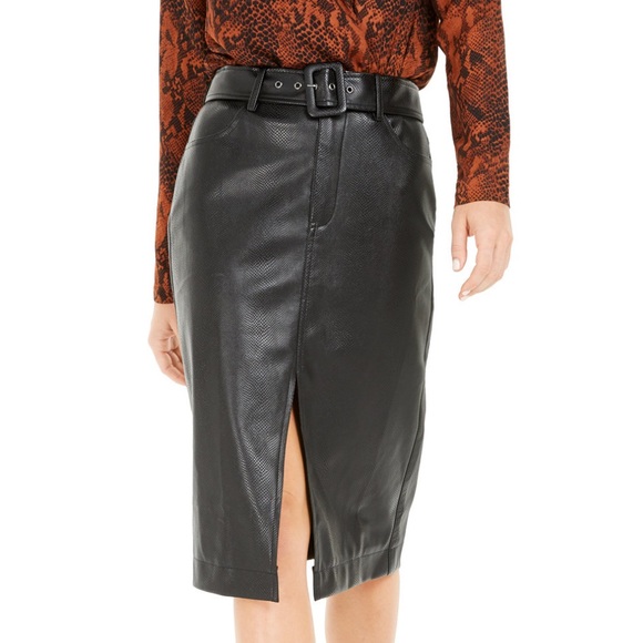 INC International Concepts Dresses & Skirts - Faux Leather skirt sz XS
